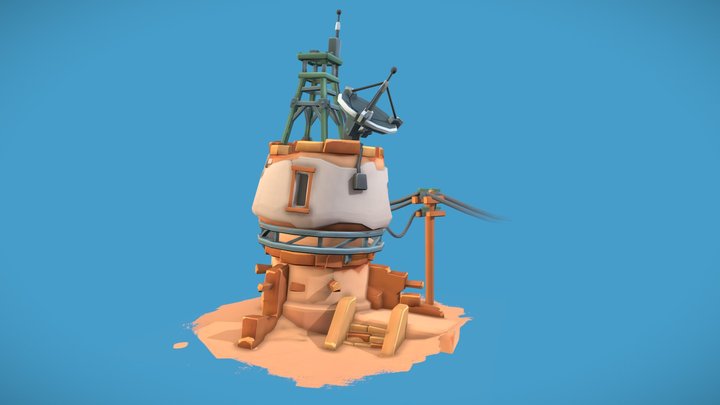 The Desert Station - DAE Villages 3D Model