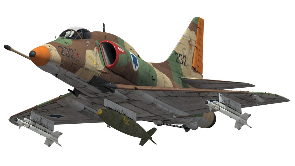A-4E Skyhawk of IDF with Mk.84 bomb