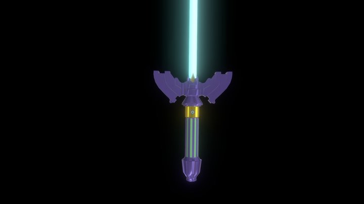 Evil's Bane Lightsaber 3D Model