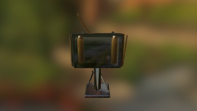 Broken Television Prop 3D Model