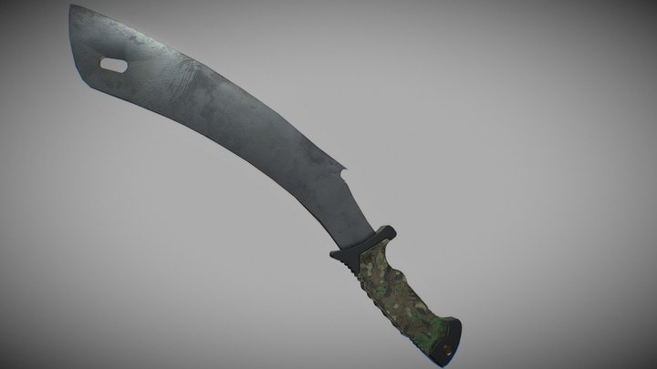 Military Machete 3D Model