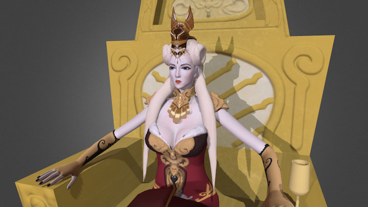 Red Queen Scene 3D Model