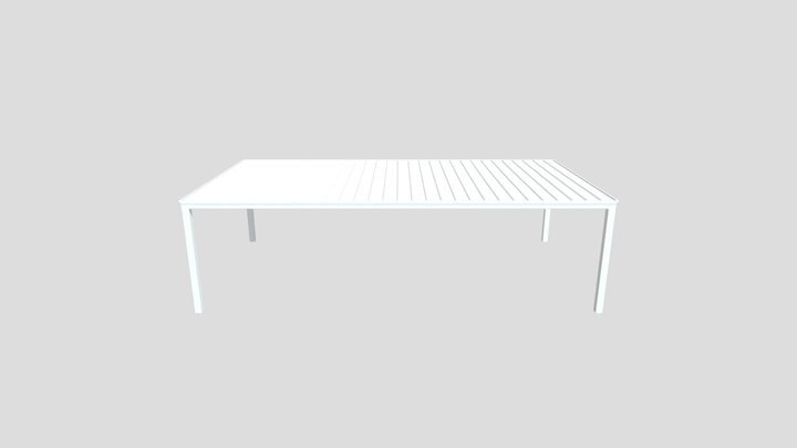 Monoslope Shelter 3D Model