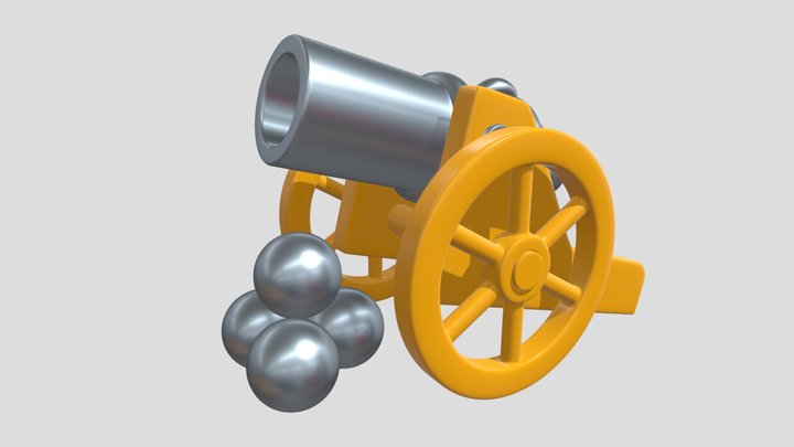 Toy Cannon 3D Model