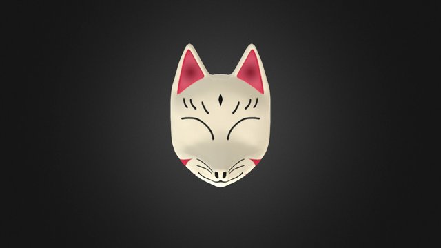 kitsune mask 3D Model
