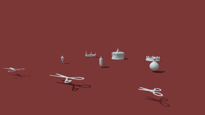 XYZ School. HM Silhouettes 3D Model
