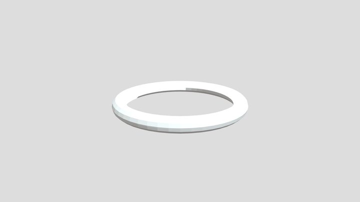 Low Poly Ring 3D Model