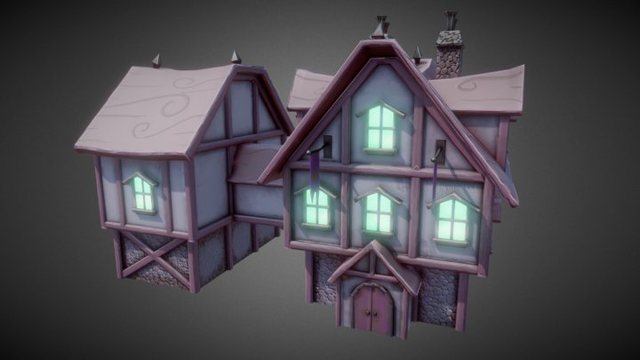 Medieval House (Halloween) 3D Model