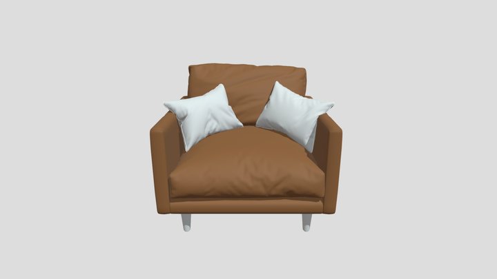 Classic living room sofa ; Sofá clasico de sala 3D Model
