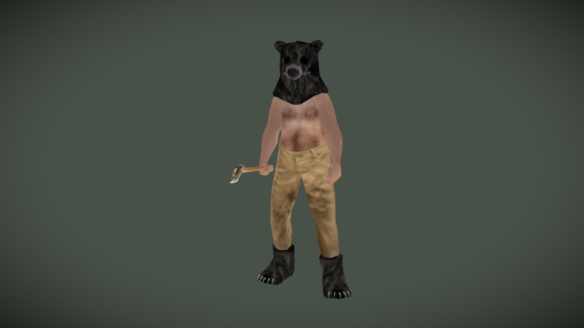 Bear Man PSX - Download Free 3D model by Bonvikt [9d3fb5c] - Sketchfab