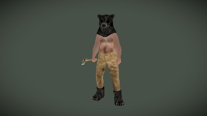Bear Man PSX 3D Model