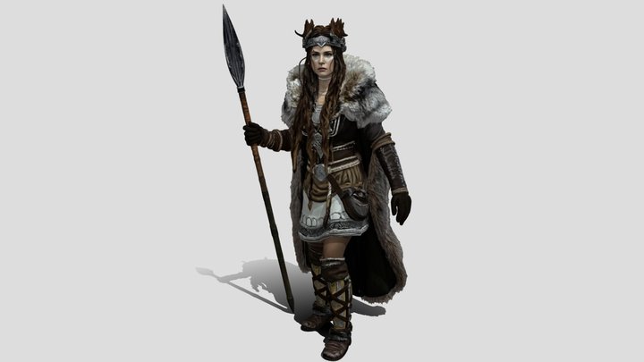 Antlered Valkyrie of the North 3D Model Free – Modèle 3D gratuit STL