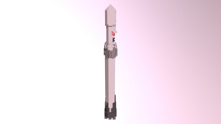 Espace 250mm X-falcon Heavy 3D Imprimé Modèle 