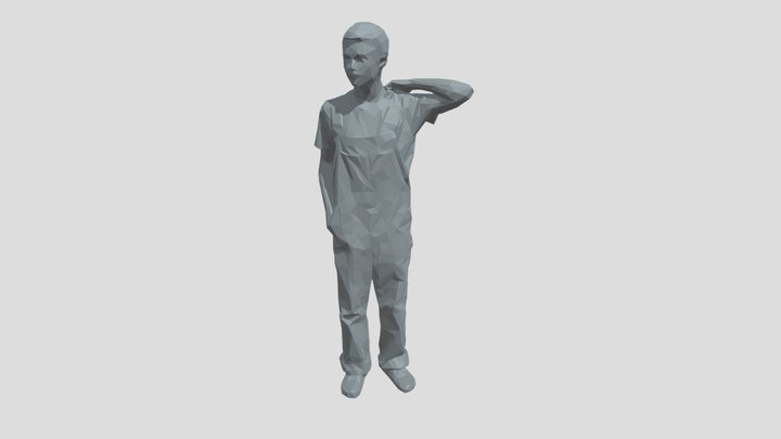 Lowpoly Guy Standing – Free 3D Model STL