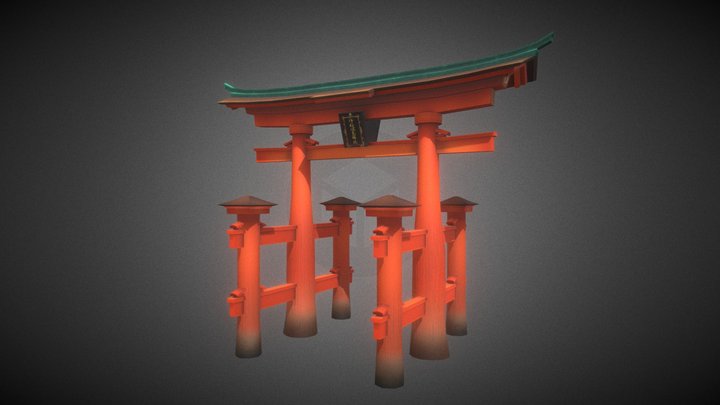 Itukushima＿Shrine 3D Model