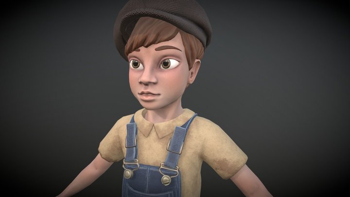 Mushroom Boy 3D Model