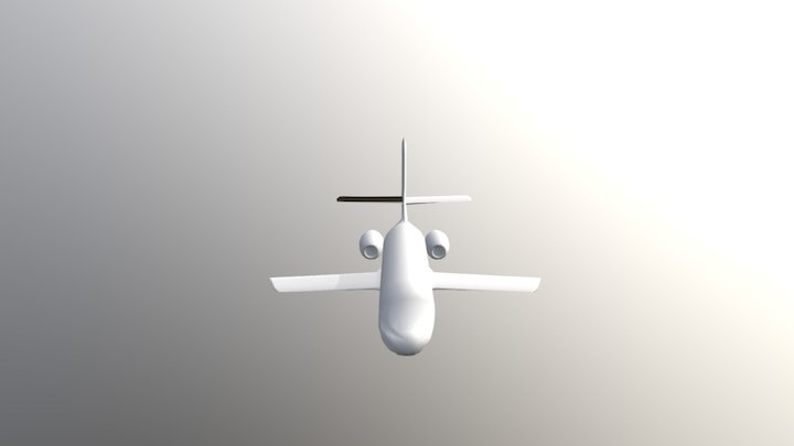 Simple Plane v1 3D Model
