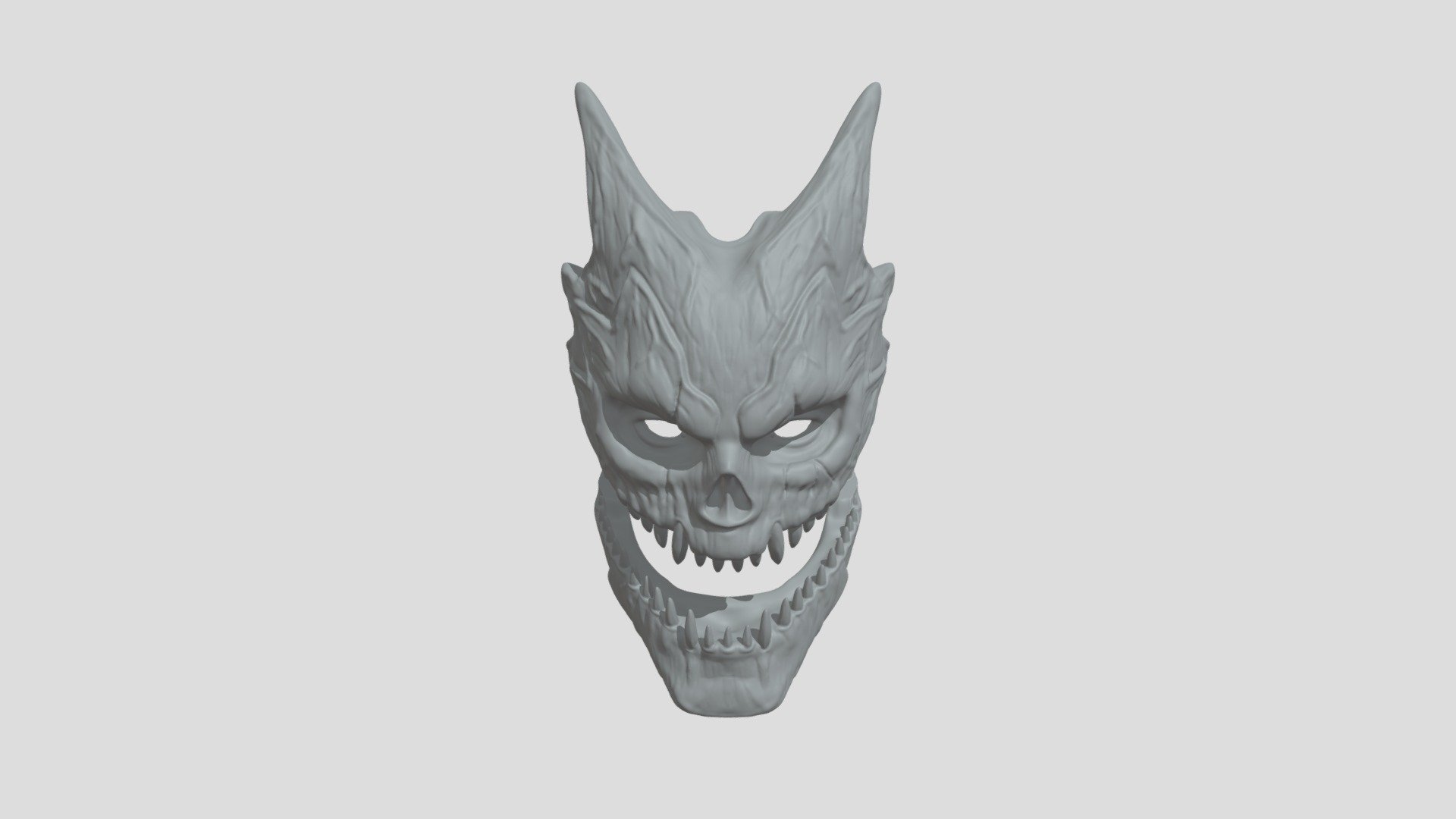 KAIJU NO. 8 mask 3d printable - Download Free 3D model by ghigne3d ...