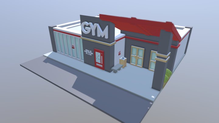 Public Gym 3D Model