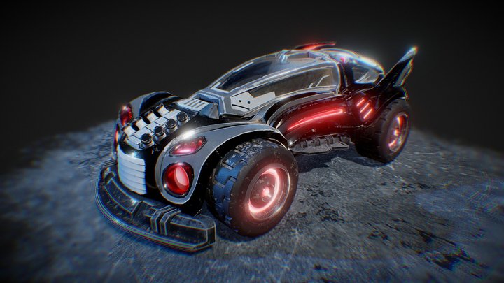 Batmobile Concept Design (Tron inspired) 3D Model