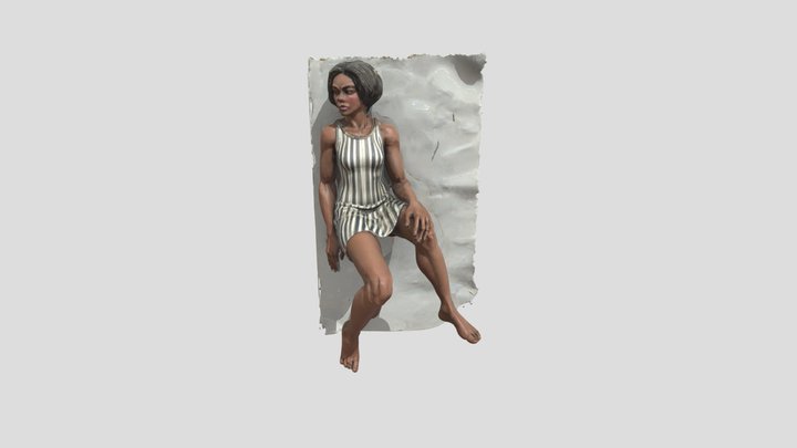 Striped Elegance 3D Model