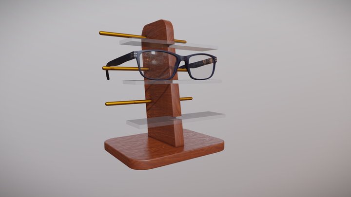 Realistic Glasses 3D Model
