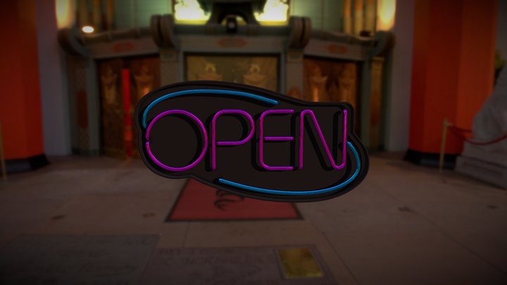 Neon Sign Model 3D Model