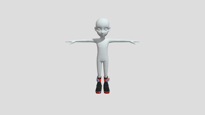 Shoes FBX file prefab zepeto template 3D Item 6 3D Model