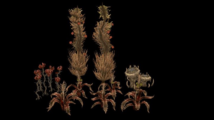 Wrath Aeon of Ruin - Vegetation props 3D Model