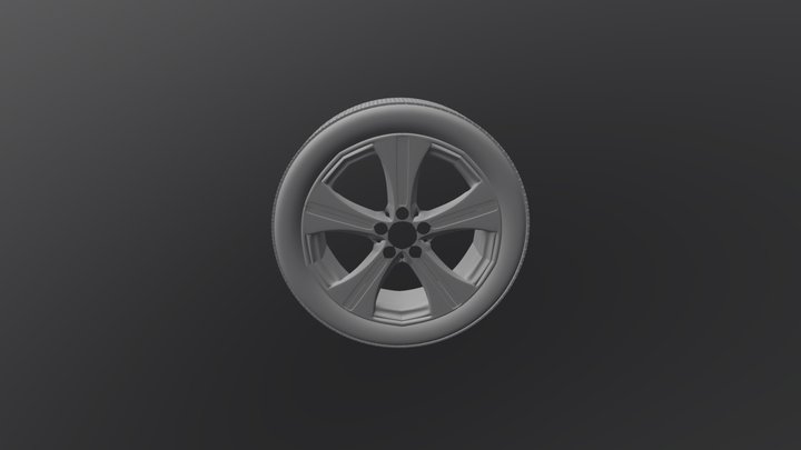 CG Cookie Exercise - Car Wheel 3D Model