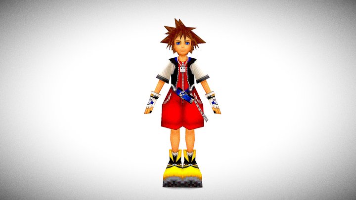 Sora (Kingdom Hearts: 358/2 Days) – Kostenloses 3D-Modell STL