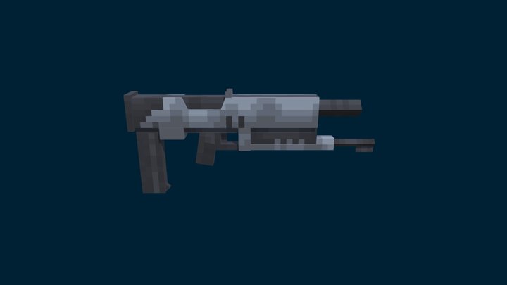 Phased Plasma Rifle 40W Range 3D Model