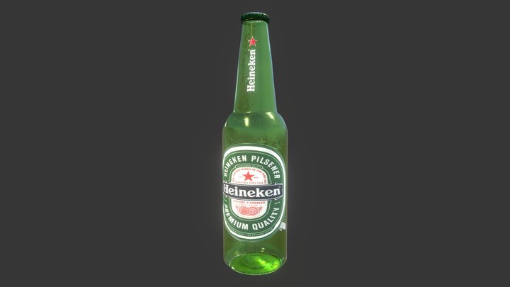 Heineken Bottle 3D Model