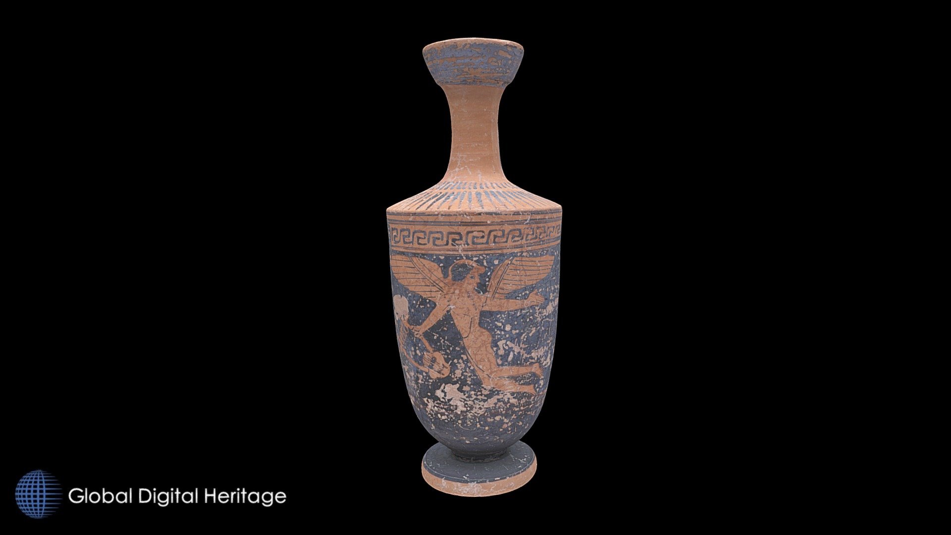 Red-figure lekytho with Nike, Camarina, Sicily