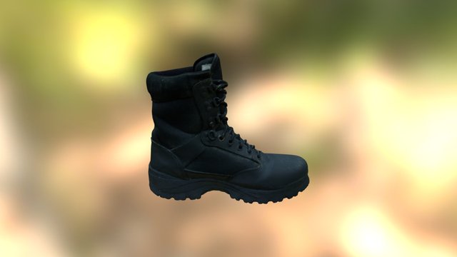 Tactical Boot 3D Model