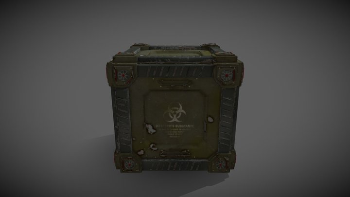 Sci-fi Military Crate 3D Model