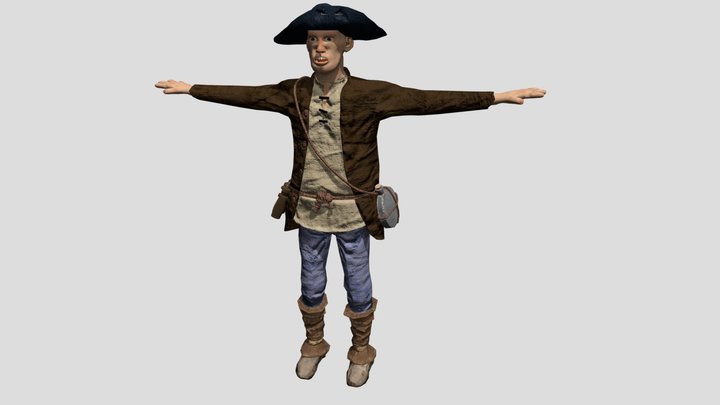 Human Militia 3D Model