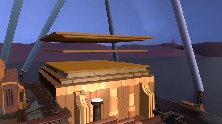 realistic 20th century fox 2009 logo. 3D Model
