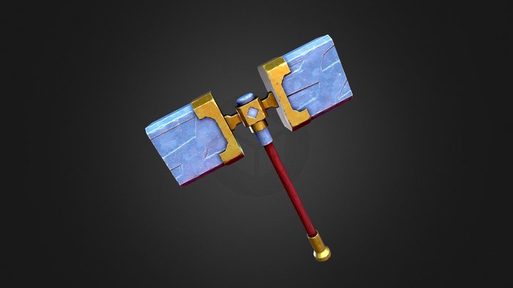 Stylized Hammer 3D Model