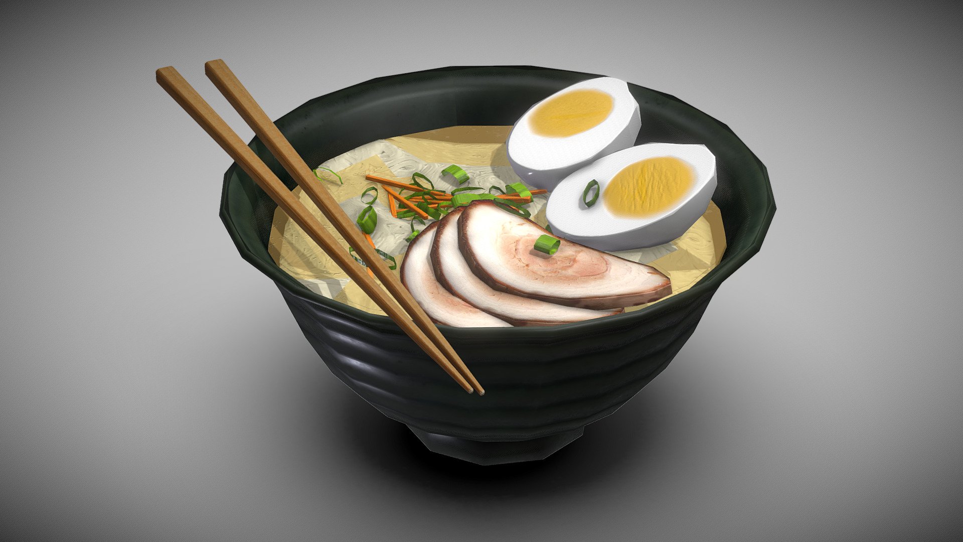 Pork Ramen — Sketchfab embed 3D viewer