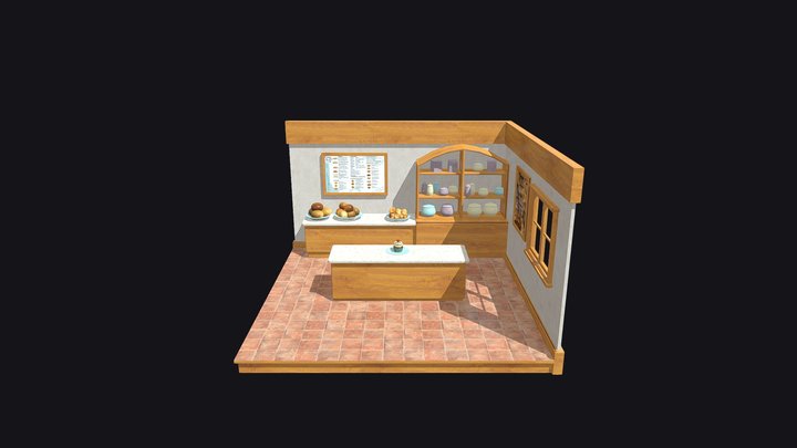 Bakery Diorama 3D Model