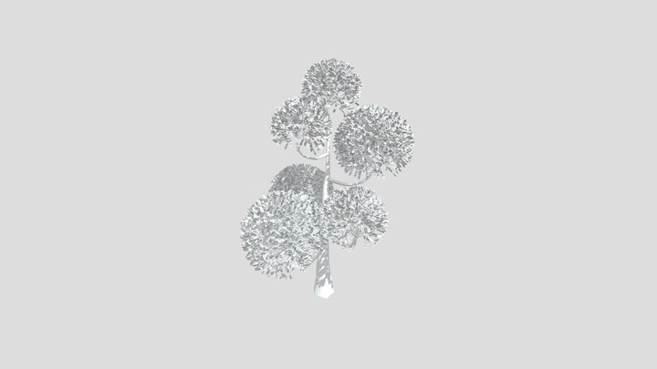 Sj Ornamental Tree Cluster Bloom – Gratis 3D-model STL