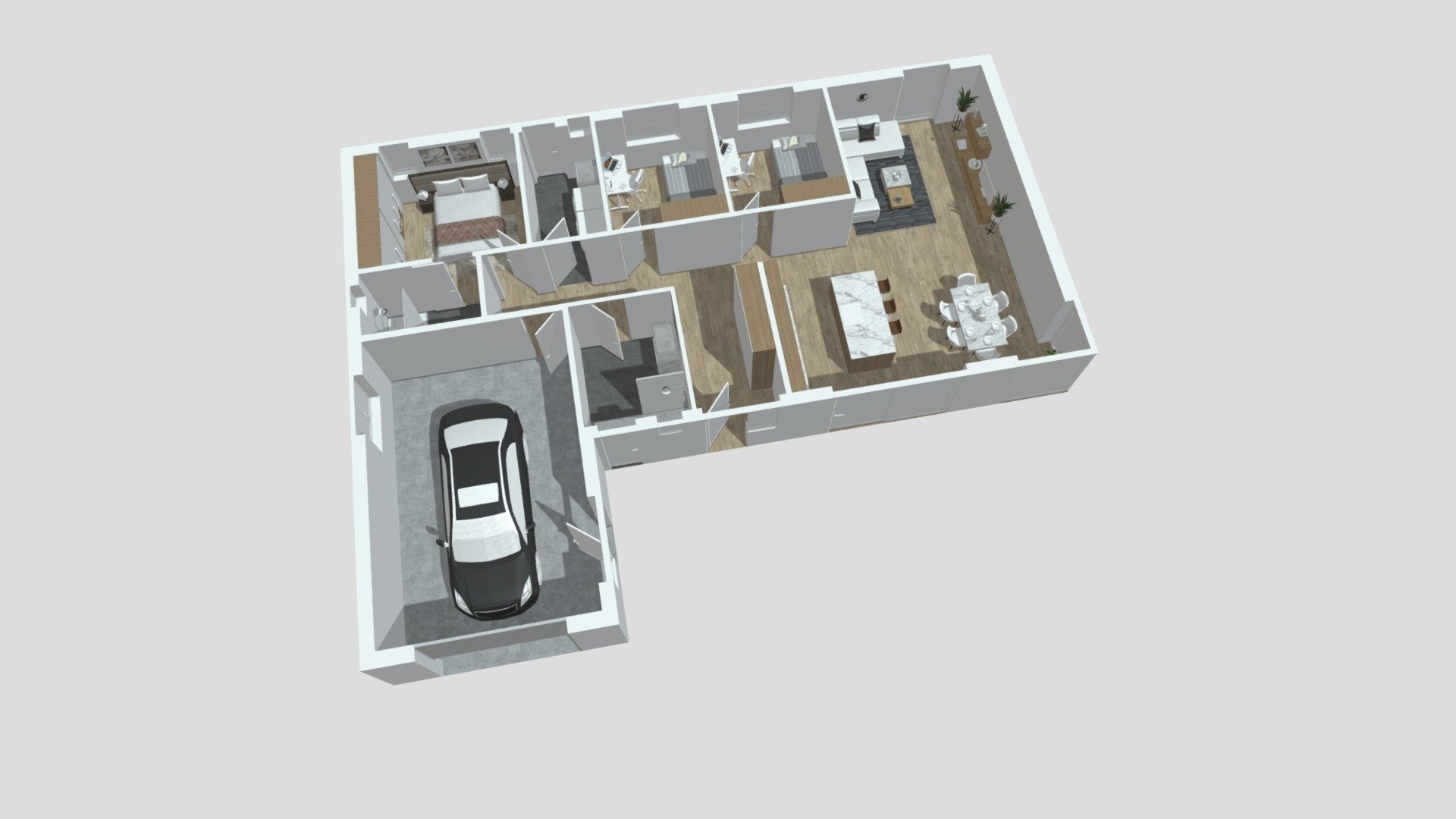 Austurtún 12 - Gólfplan — Sketchfab embed 3D viewer