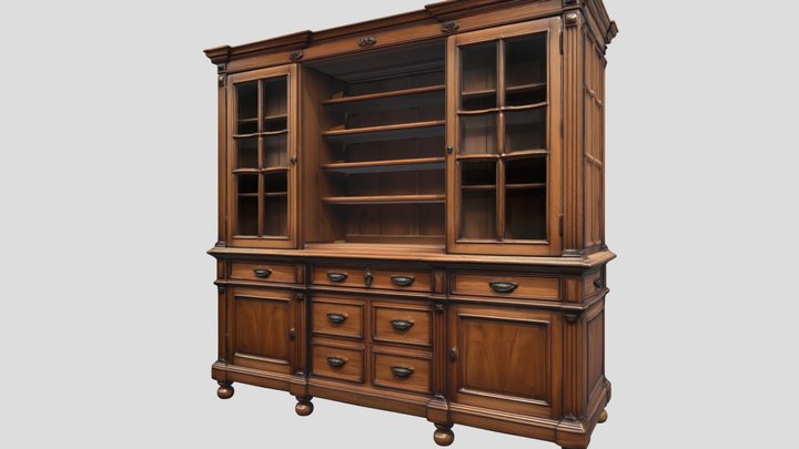 Antique Oak Cabinet – Modelo 3D gratuito STL