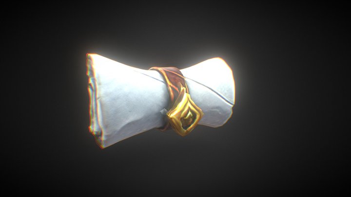 Wizard Scroll 3D Model
