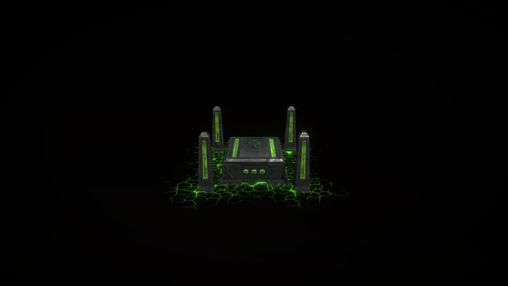 Necron Tomb Model 3D Model