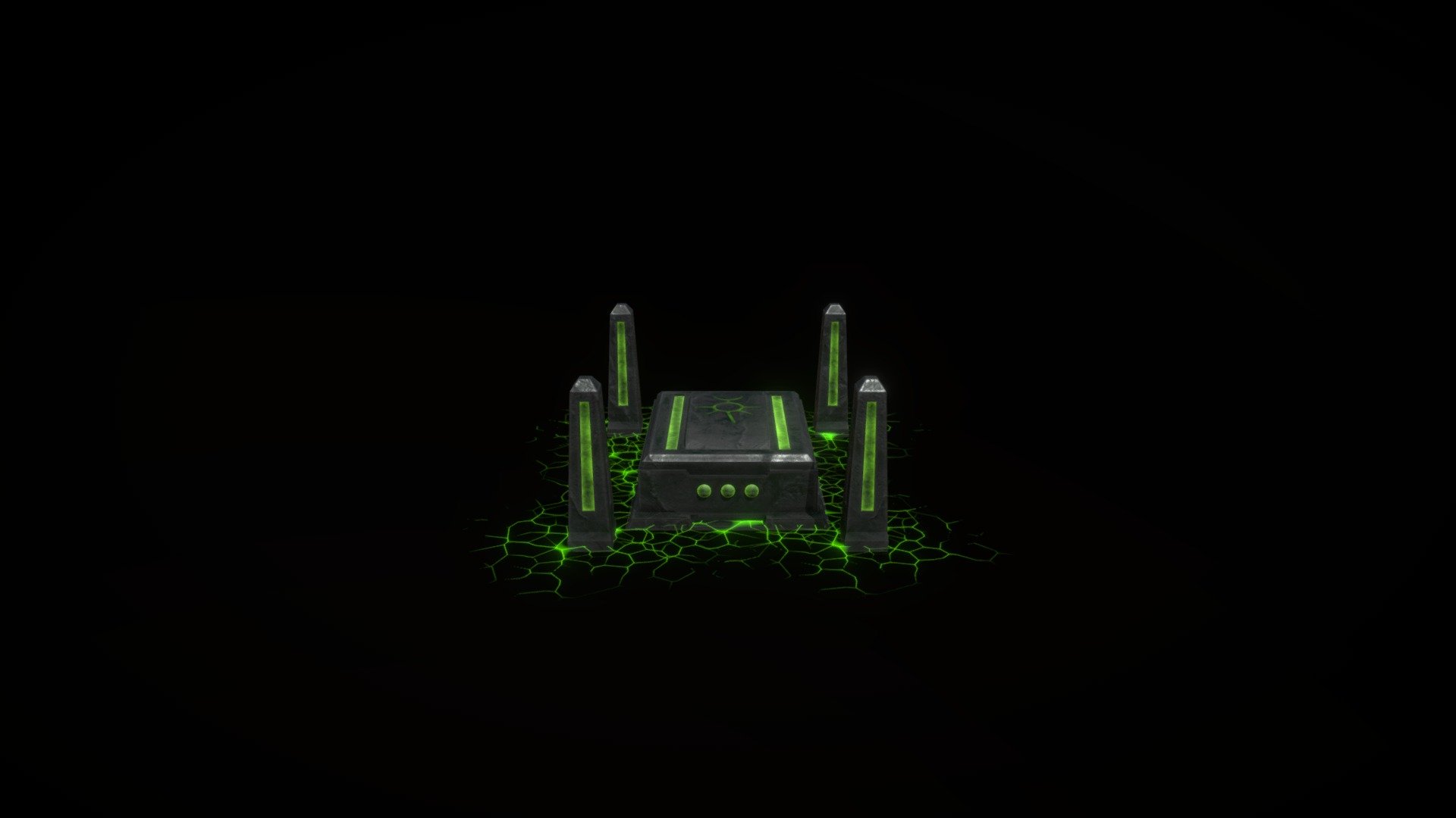 Necron Tomb Model
