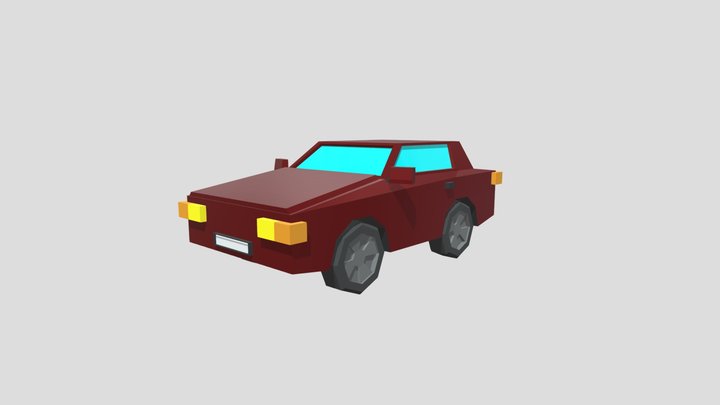 Low-poly car 3D Model