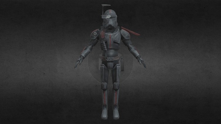 Crosshair Bad Batch 3D Model