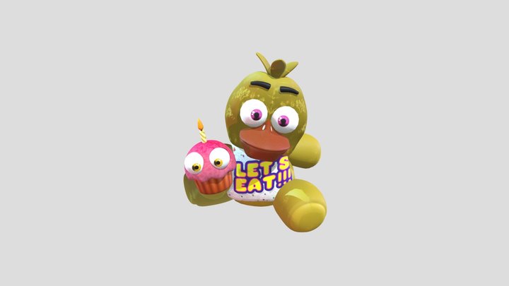 Chica Plush 3D Model